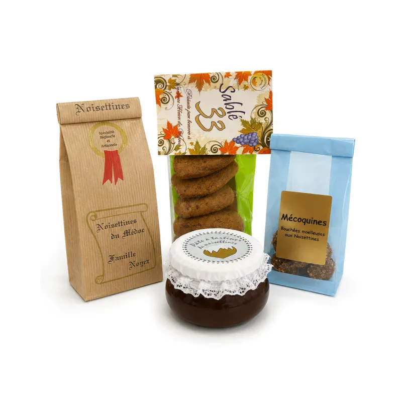 Assortiment Gourmand | Nos coffrets cadeaux Les Noisettines du Médoc