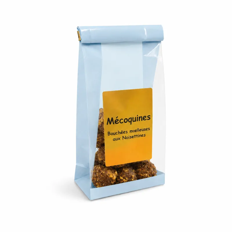 Le sachet de Mécoquines 100g | La Mécoquine Les Noisettines du Médoc