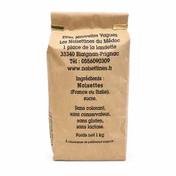 Le pochon de Noisettines 1kg | Nos gourmandises à la noisette Les Noisettines du Médoc