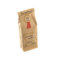 Pochon kraft Noisettines 250g : confiserie à la noisette, spécialité régionale du Sud Ouest