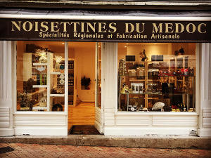 Boutique de confiserie à la noisette à Bordeaux